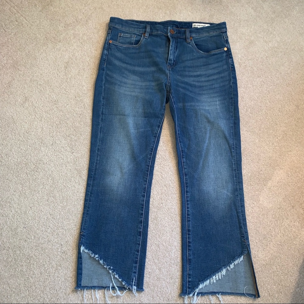 Blank NYC Blue Frayed Hem Jeans